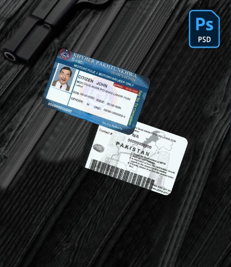 Pakistan driving license PSD